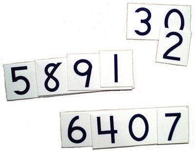RightStart™ Math's place value cards help children with dyslexia understand quantities